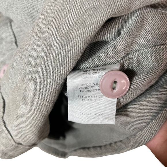 RVCA Strikeout Baseball Jersey Button Front Short Sleeve Size Large - Picture 6 of 7